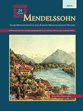 24 Songs-Mendelssohn Vocal Solo & Collections sheet music cover